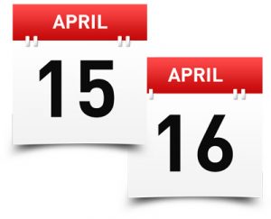 Kalender 15-16 april